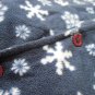 Gap Medium Snowflake Long Sleeve Collared Button Pajama Top Navy Blue Polyester