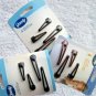 4 Goody Plastic Salon Clips Spring Backs Secure Hair Section Dark Black Red 2002