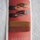 Goody Color Collection Shades of Red 8 Hair Elastics 4 Snap Clips Orange Shiny