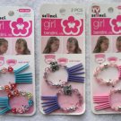 Scunci Girl Bendini Clip Bend Slide & Snap Plastic Beads Conair Hair Comb Pin