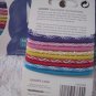 10 Bright Colored Design Goody Ouchless Ponytailer Hair Bands No Metal Elastics