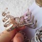 6 Goody Classic Small Spider Octopus Plastic Jaw Claw Clips 1.5" Black Marbled