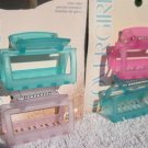 2 Covergirl Goody Marie Hair Claw Clips Plastic Jaw Thick Fix Blue Pink Purple