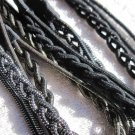 1 Goody 3 Braided Side Strands Hair Head Band Shiny Headwrap Braid Tinsel Mylar