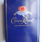 Empty Clear Heavy Glass Crown Royal 1L Whiskey Bottle Purple Gold Box NO Bag