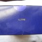 Empty Clear Heavy Glass Crown Royal 1L Whiskey Bottle Purple Gold Box NO Bag