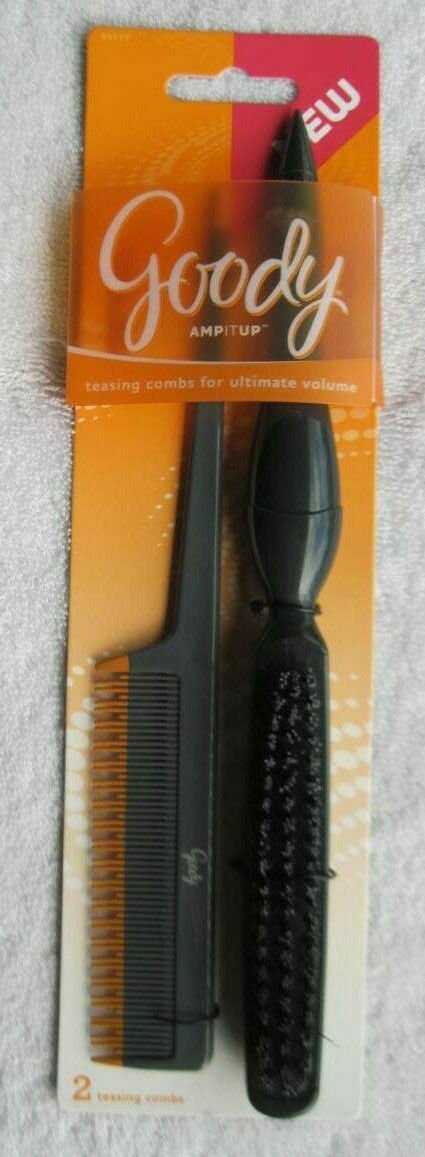 2 Goody Teasing Combs Ultimate Volume Amp It Up Tease Lift Hair Comb Brush Pick