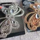 Goody Fashionow Diamonds Metal Butterfly Hair Barrette Clip Fancy Gems Rose Gold