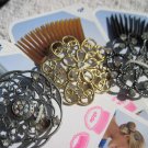 Scunci Bendini Clip Bend Slide & Snap Diamonds Intricate Conair Hair Comb Pin