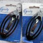 Goody Plastic Open Double Oval Black Tortoiseshell Brown Hair Barrette Metal