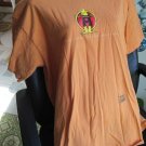 Orange Houston Livestock Show & Rodeo Sz L T- Shirt Preshrunk 100% Cotton Gildan