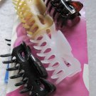 4 Goody Medium Tabitha Claw Clips Hair Jaw Plastic Black Brown Frosted Clear Tan