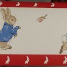 Beatrix Potter Themed Wallpaper Border Red Edge PrePasted 5 Yd Roll Peter Rabbit