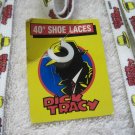 Pair of Walt Disney's Detective Dick Tracy 40" White Shoe Laces Totally Awesome!