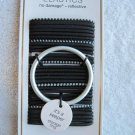 30 Scunci No Damage Elastics Metal Keeper Storage Ring Reflective Hair Bands