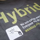 We Add Up Unique Count Green EcoIcon Hybrid Large Black Shirt 100 Organic Cotton