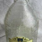 Empty Clear Iridescent Hatch Pattern Glass 1.75 L Seagram's Extra Dry Gin Bottle