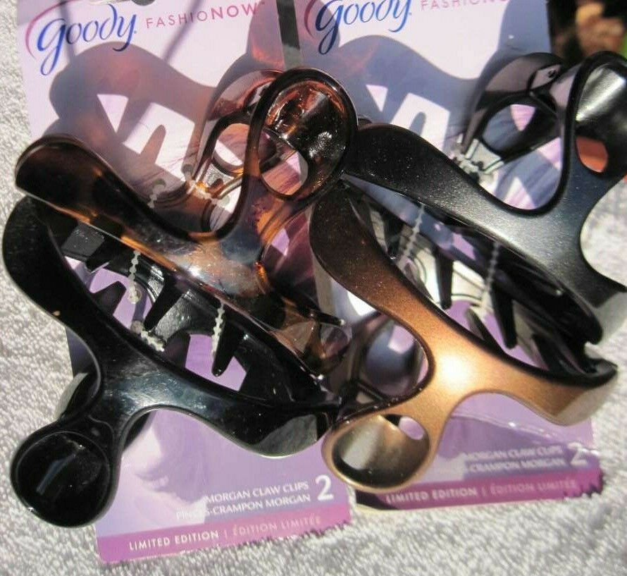 2 Goody Morgan Claw Clips Large Thick Hair Deep Teeth Fashionow Limited Edition