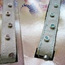 2 Goody Diva Summer Suede Pink Blue Rhinestone Jewel Gem Hair Wraps Head Bands