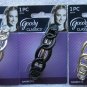 Interlocking Rings Goody Plastic Hair Barrette Metal Back Silver Gold Black Ring