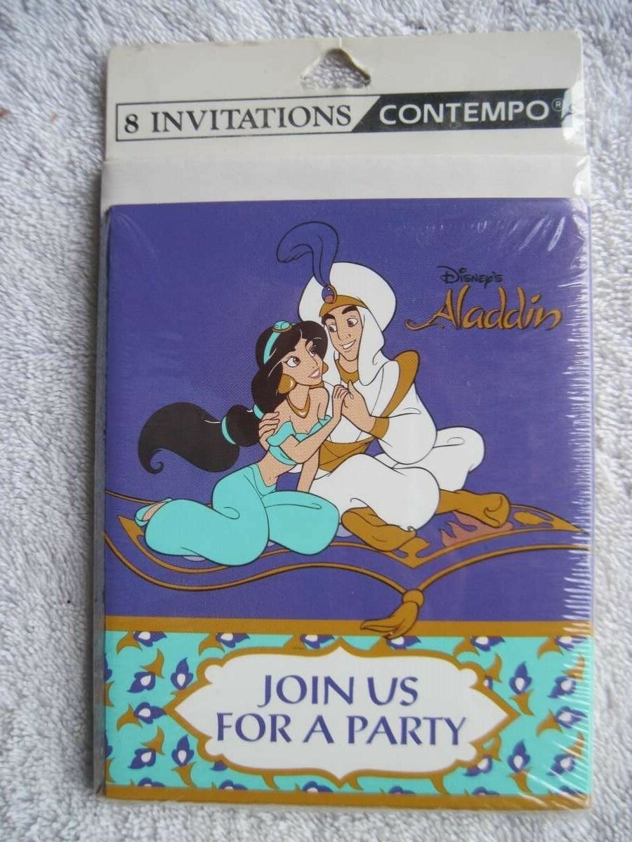 Disney's Aladdin Join Us For A Party Jasmine Invitations Contempo Birthday Event