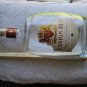 Empty 1.75L Ensign Red Canadian Whisky Thick Heavy Clear Glass Bottle Wood Cork