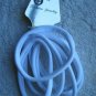 6 Plain Soft WHITE No Metal Elastic Fabric Ponytailer Hair Bands Shiny Sparkle