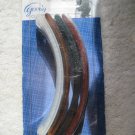 4 Goody 5" Plastic Shelli Banana Clips Hair Updo Frosted Black Brown Tortoise