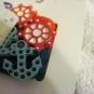 4 Goody Red Blue Small Gentle Fit Terry Soft Elastic Fabric HairBand Ponytailers