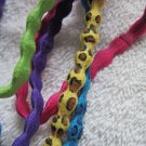 5 Goody Girls Merry Go Round Leopard Colors Wavy Elastic Head Band Hair Headwrap