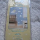 20 Pitter Patter Day Dream Self Stick Cloud Sun Wall Appliques Reusable Stickers