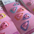 6 Goody Heart Stay Put Slide Proof Hold Secure Fit Metal Hair Contour Snap Clips