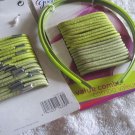 21 Pieces Goody Lime Green Ponytailer Hair Bands Elastics & Plastic Headbands