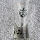Tequila Cuervo Printed Crest Symbol Small Clear Shot Glass Jose Drink Mexico