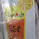 Plastic Lemonade Glass 25 C Cents Stand Sign Young Entrepreneur Summer Time Sale