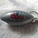 Coors Light Beer Bottle Opener Plastic & Metal Silver Football Key Chain Pocket