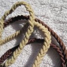 2 Goody 3 Strand Braided Color Collection Hair Head Bands Blonde Yellow