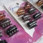 6 Goody Brynn Plastic Claw Clips Black Tort Brown Small Mini Tiny Hair Jaw Holes