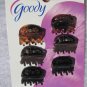 6 Goody Brynn Plastic Claw Clips Black Tort Brown Small Mini Tiny Hair Jaw Holes