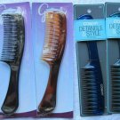 Solid Plastic Curved Wide Spaced Teeth Tooth Super Detangling Hair Comb Detangle