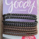 8 Goody Ouchless Slide Proof Hold Stay Secure Fit Elastic Ponytailer Hair Bands