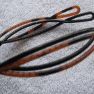 2 Goody Thin Crossed Woven Twisted Plastic Head Bands Black Tortoiseshell Brown