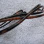 2 Goody Thin Crossed Woven Twisted Plastic Head Bands Black Tortoiseshell Brown