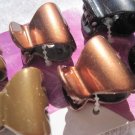 6 Goody Wendi Claw Hair Clips Shiny Blonde Brown Black Small 1" ▲ Triangle Jaw
