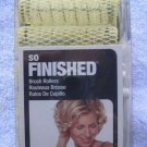 12 Goody 2006 Small Brush Rollers Classic Hair Curlers White Holding Pins Finish