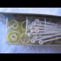 12 Goody 2006 Small Brush Rollers Classic Hair Curlers White Holding Pins Finish
