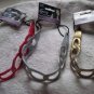 PINK Goody Interlocking Rings Gelly Plastic Headwrap Jelly Head Band Gold Silver