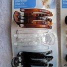3 Scunci Thick Hair Hidden Hinge Secure Hold Jaw Claw Clips Glossy Tortoiseshell