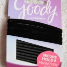 12 Black Goody Slideproof Hold 4 Velvet Mixed Pack Elastic Hair Band Ponytailers