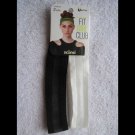 2 Scunci Wide Mesh Fishnet Fabric White Black Headband Headwrap Hair Head Bands